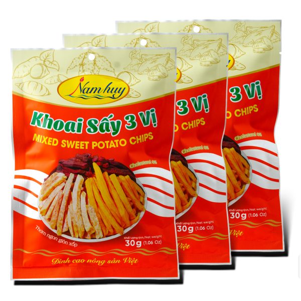 KHOAI SẤY 3 VỊ 30G view 2