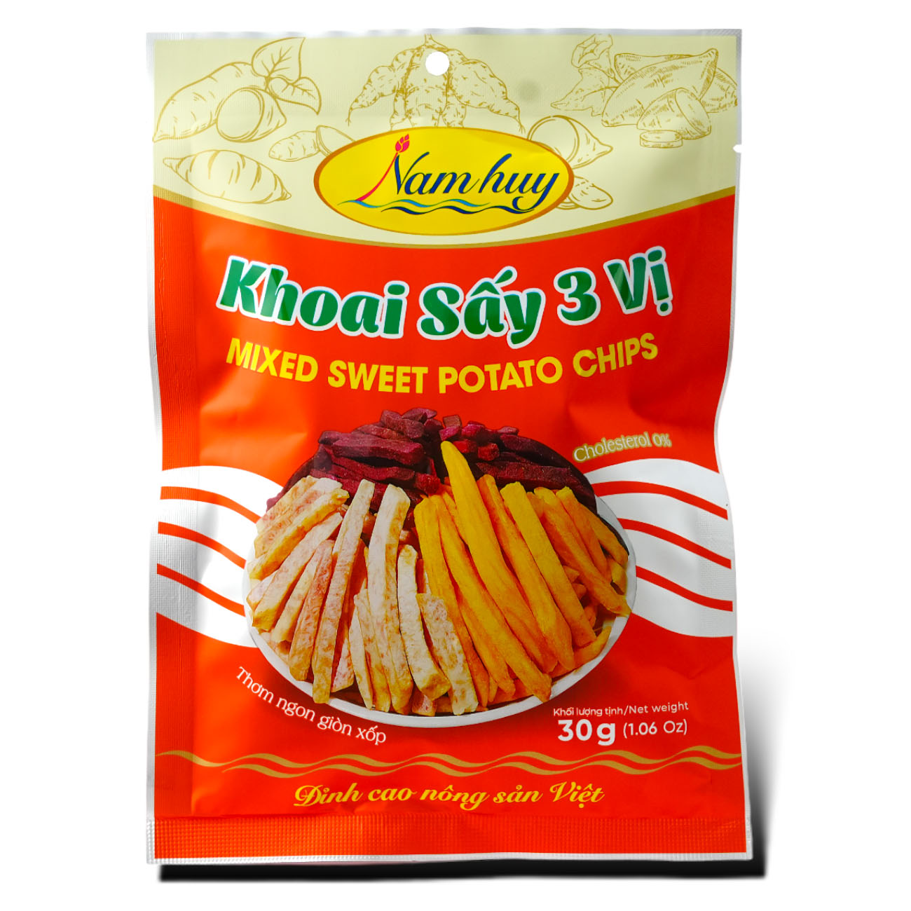 KHOAI SẤY 3 VỊ 30G