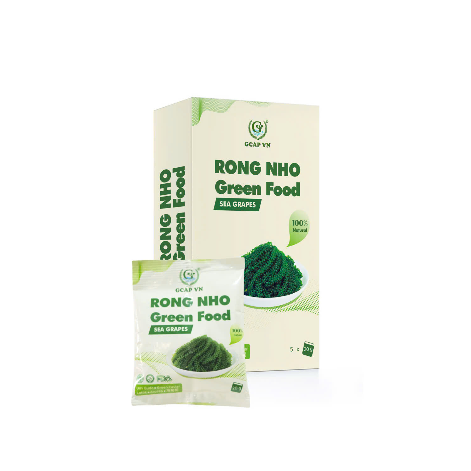 RONG NHO TÁCH NƯỚC 100G (GREEN FOOD) view 3